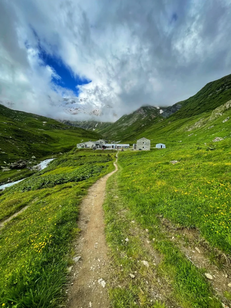 Arrivée refuge des Mottets