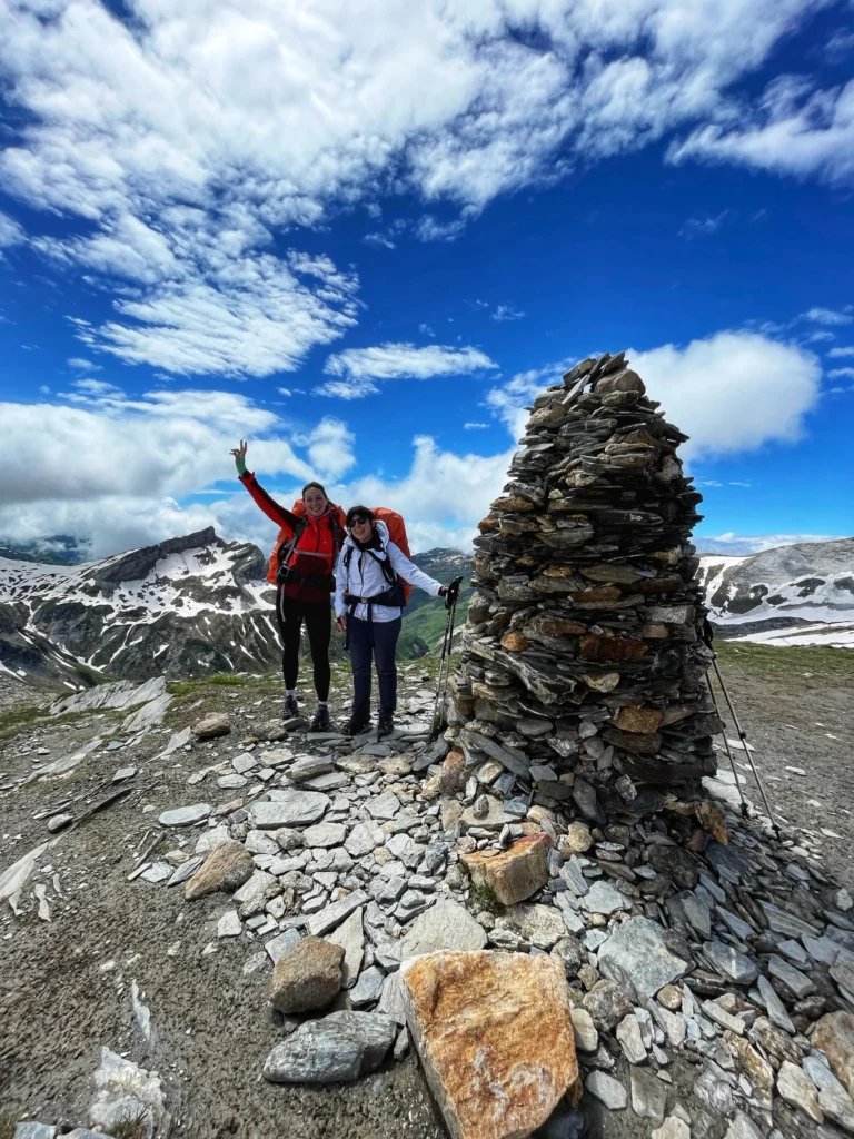 Aurélie et moi Col du Bonhomme