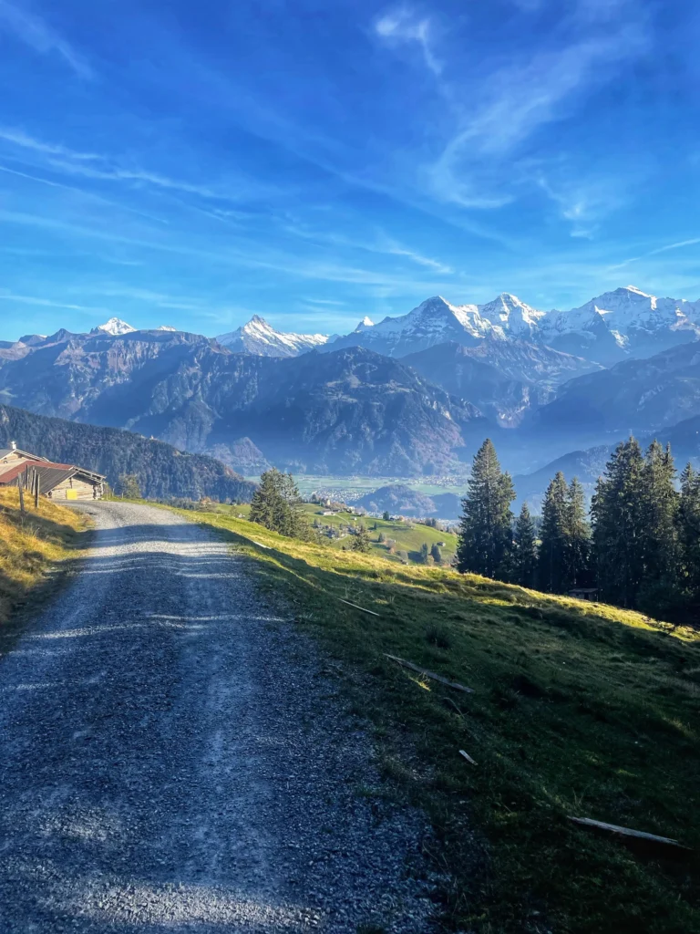 Vue sur les sommets Beatenberg